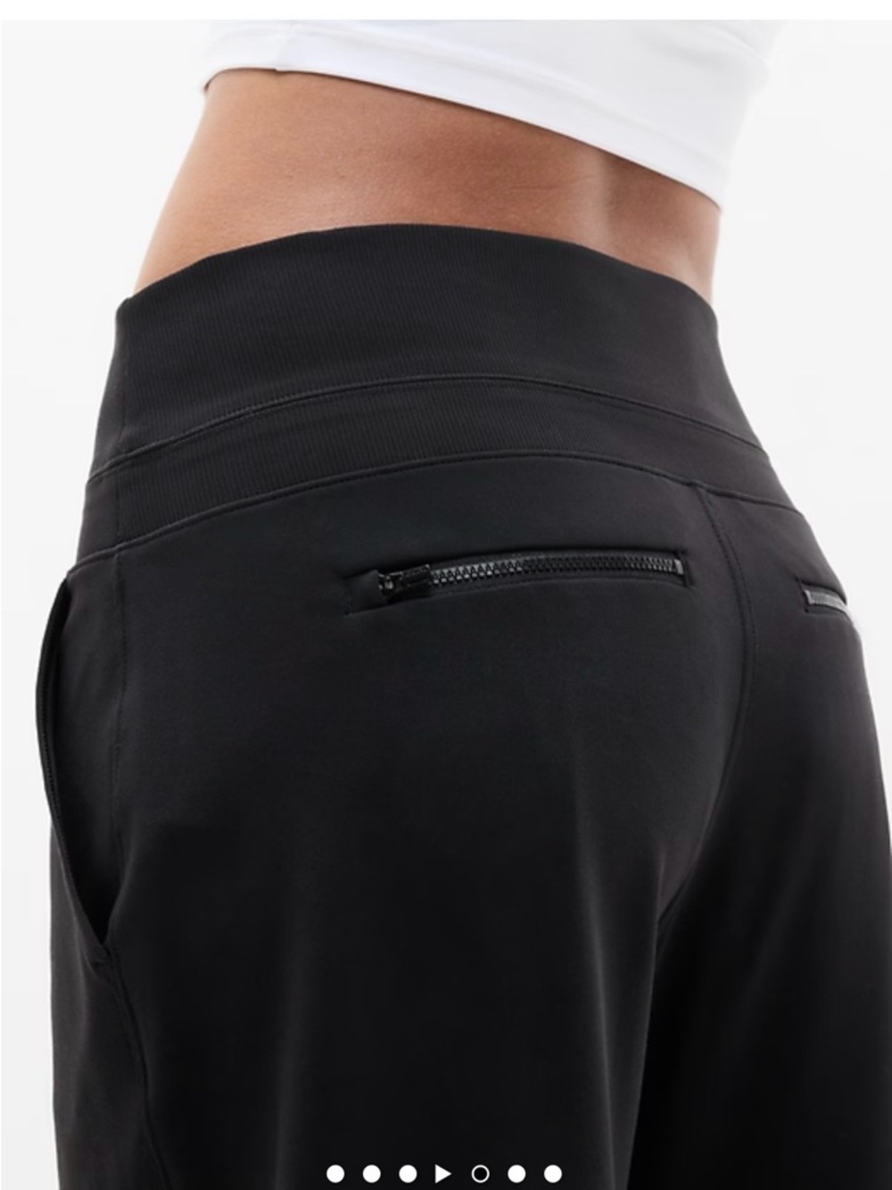 Athleta Black High-Waist Wide-Leg Pants - Picture 6 of 13